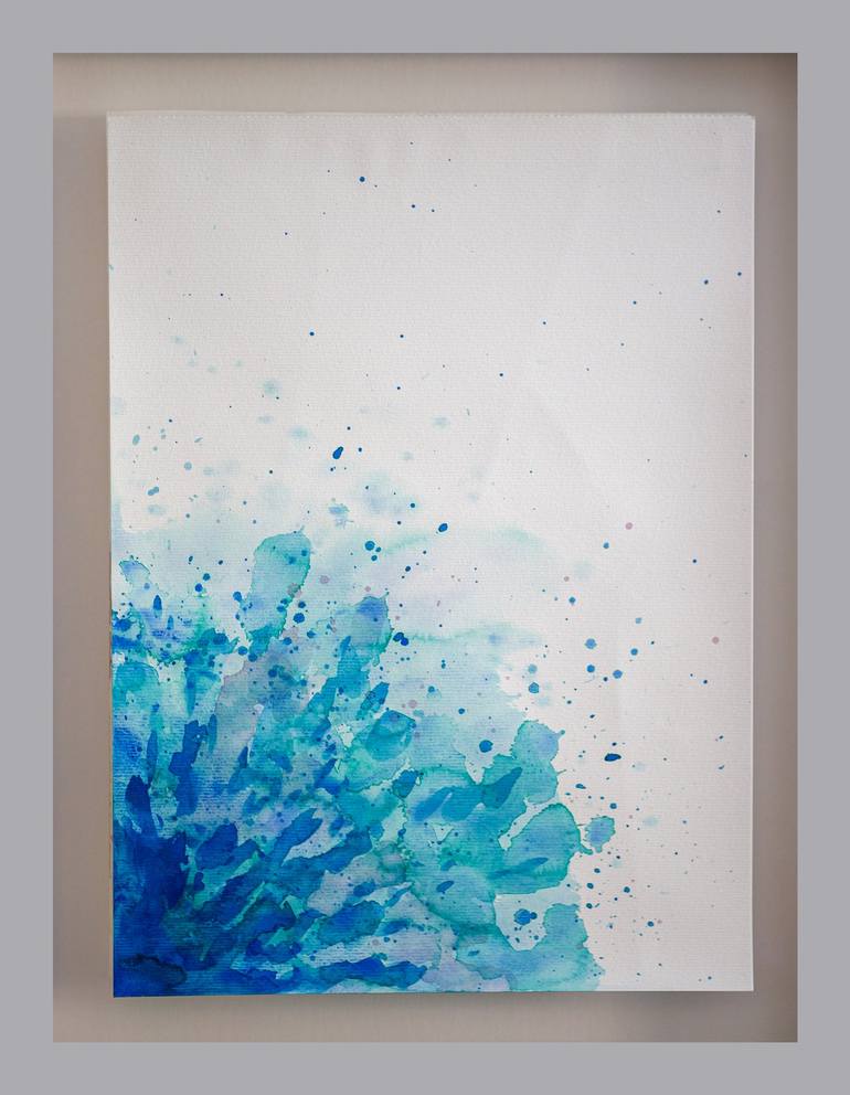 Original Abstract Water Painting by Karen Messerer
