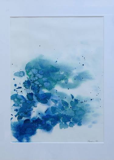 Original Abstract Water Paintings by Karen Messerer