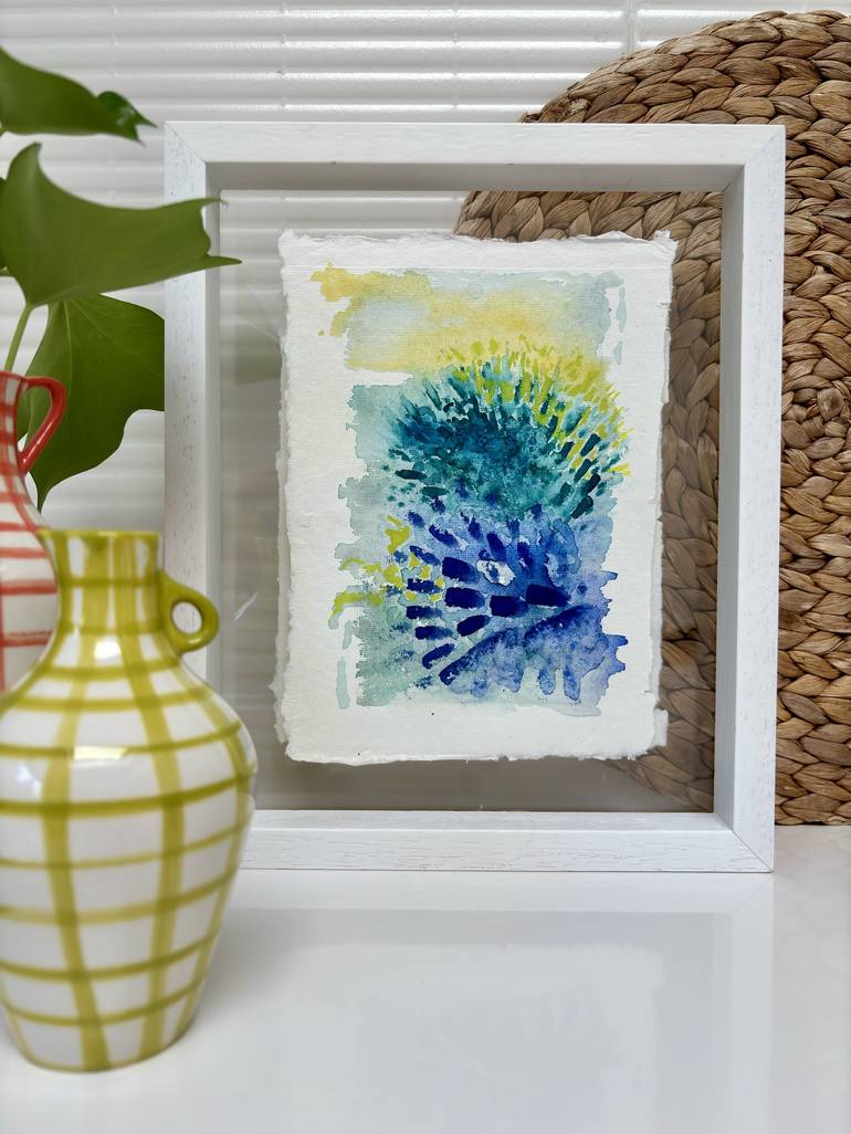 Original Abstract Water Painting by Karen Messerer