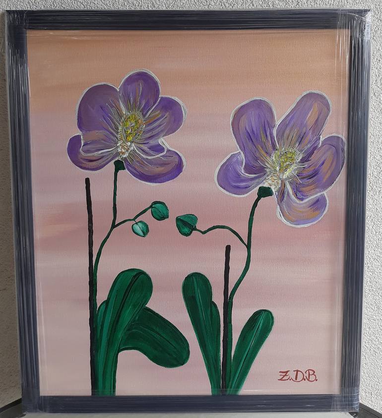 Orchids Painting by Zorica Djurovic | Saatchi Art