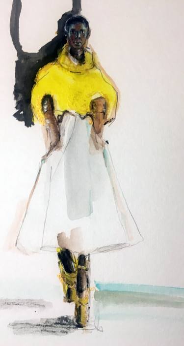 Original Illustration Fashion Paintings by Gemma O'Brien