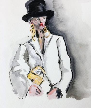 Original Illustration Fashion Paintings by Gemma O'Brien