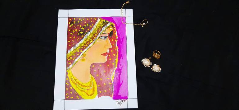 Print of Women Painting by Ayushi Singh Chauhan