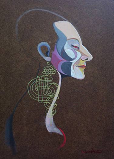 Original Fine Art Abstract Painting by Oleg Karuvits