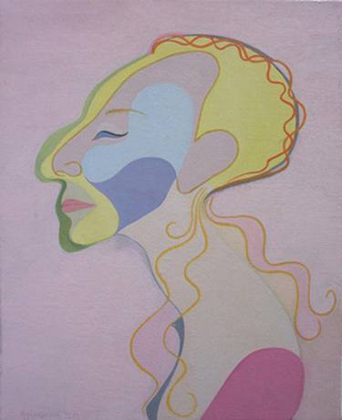 Original Fine Art Abstract Painting by Oleg Karuvits