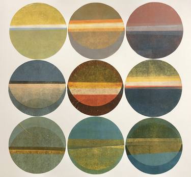 Print of Abstract Geometric Printmaking by Ali Herrmann