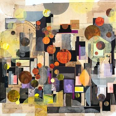 Original Abstract Geometric Collage by Ali Herrmann