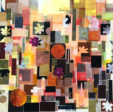 Original Abstract Geometric Collage by Ali Herrmann