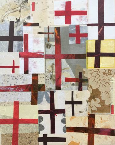 Original Contemporary Abstract Collage by Ali Herrmann