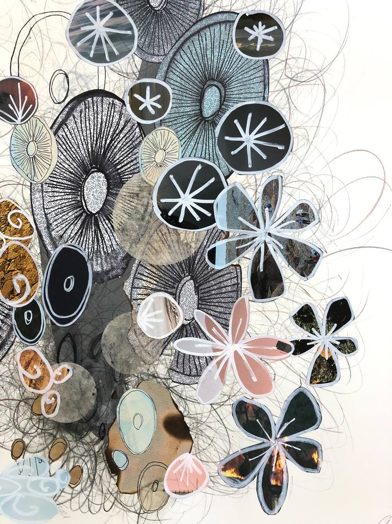 Original Abstract Nature Collage by Ali Herrmann