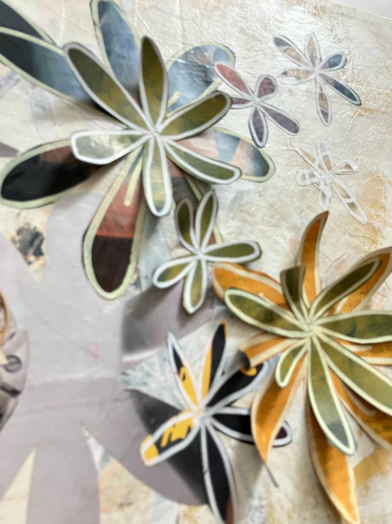 Original Abstract Floral Collage by Ali Herrmann