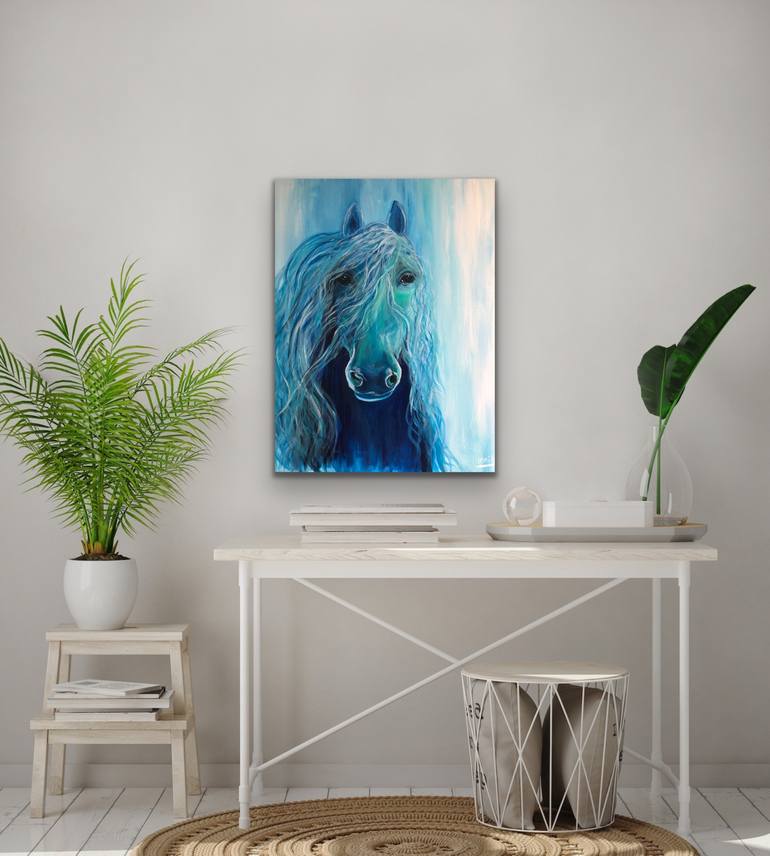 Original Abstract Expressionism Animal Painting by Lori Burke