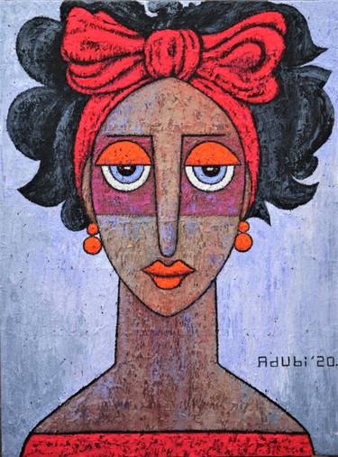 Print of Abstract Expressionism Portrait Paintings by Adubi-Mydaz Makinde