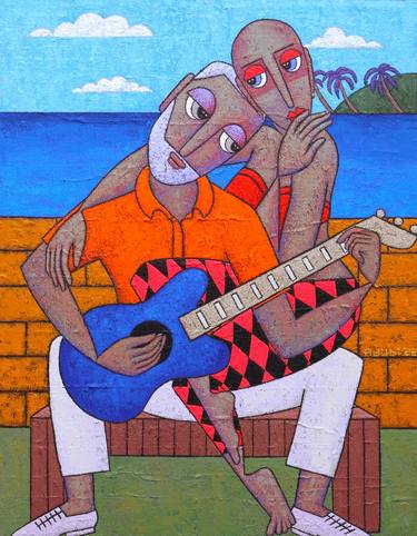 Print of Cubism Love Paintings by Adubi-Mydaz Makinde