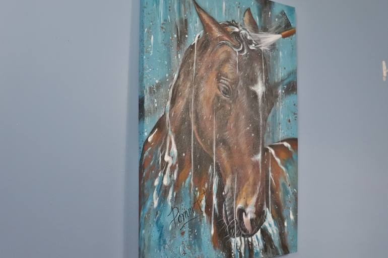 Original Animal Painting by Martine Pomerleau PommArt