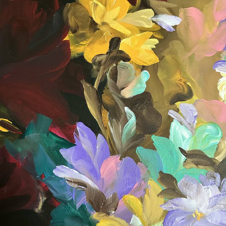 Original Floral Painting by Valentina Fedoseeva