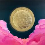 “Strawberry Full Moon and Pink Clouds” by Valentina Fedoseeva