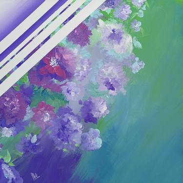 Original Abstract Floral Paintings by Valentina Fedoseeva