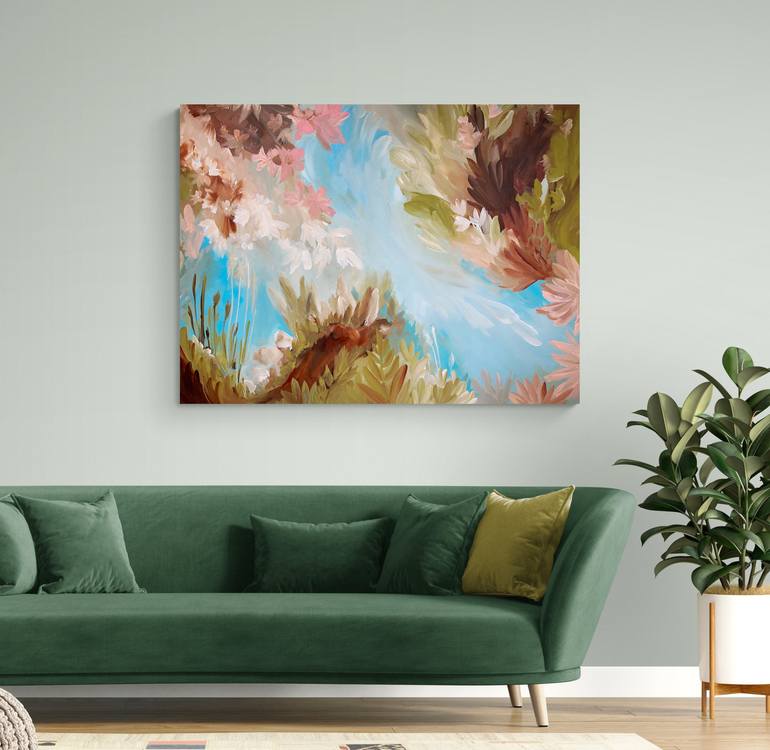 Original Abstract Expressionism Nature Painting by Valentina Fedoseeva