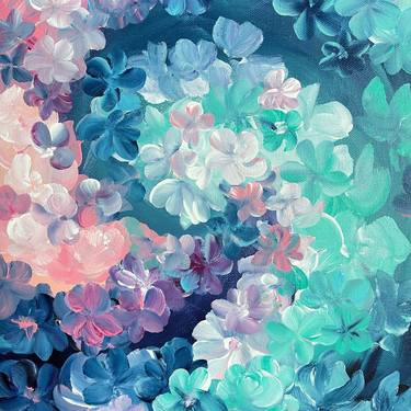Print of Floral Paintings by Valentina Fedoseeva