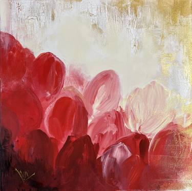 Original Abstract Expressionism Floral Paintings by Valentina Fedoseeva