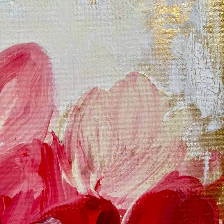 Original Abstract Floral Painting by Valentina Fedoseeva