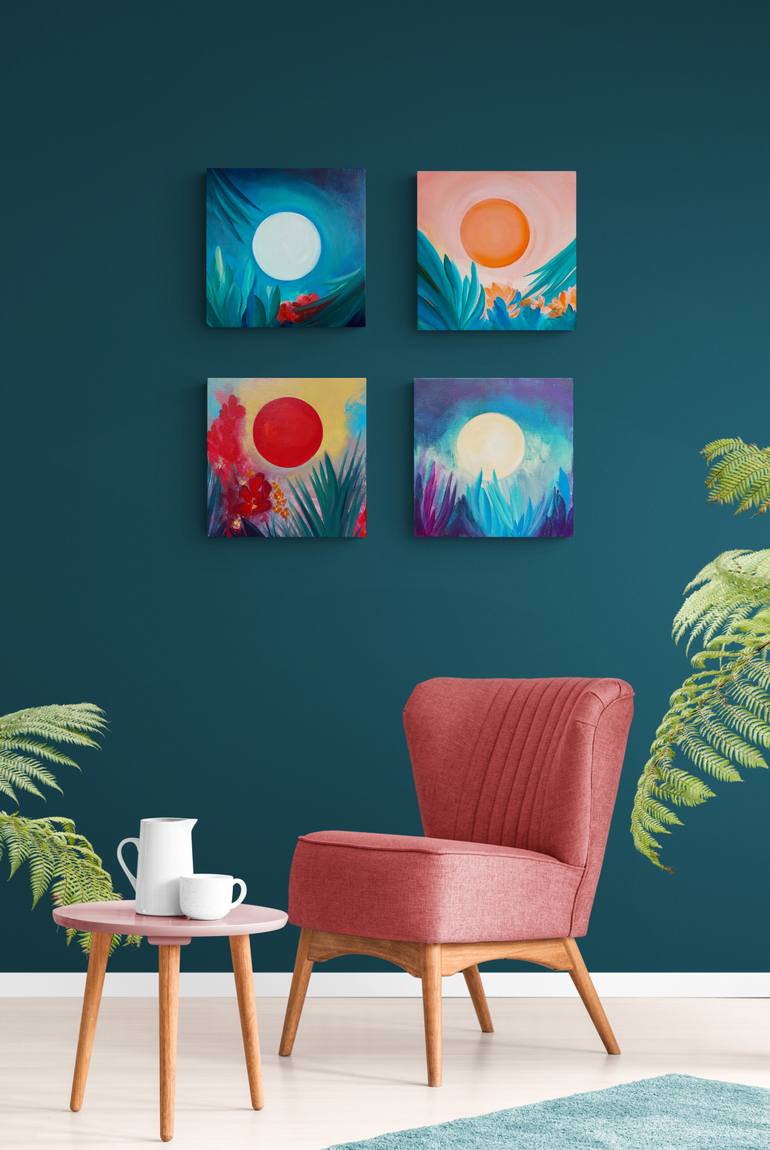 Original Conceptual Nature Painting by Valentina Fedoseeva