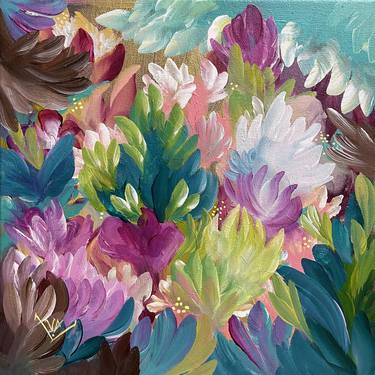 Original Expressionism Floral Paintings by Valentina Fedoseeva