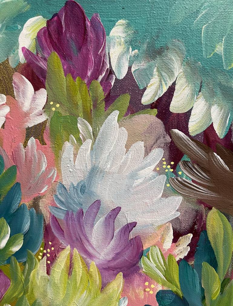 Original Floral Painting by Valentina Fedoseeva