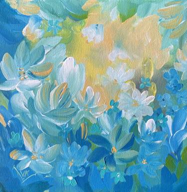 Print of Abstract Floral Paintings by Valentina Fedoseeva