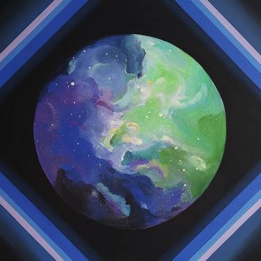 Print of Modern Outer Space Paintings by Valentina Fedoseeva