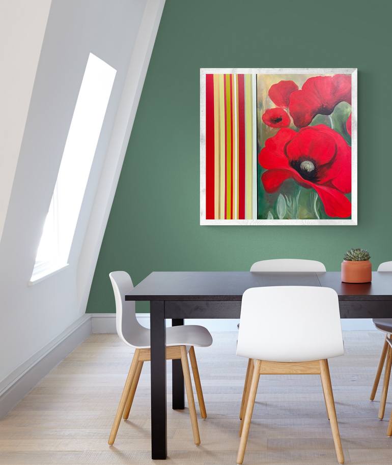 Original Modern Floral Painting by Valentina Fedoseeva