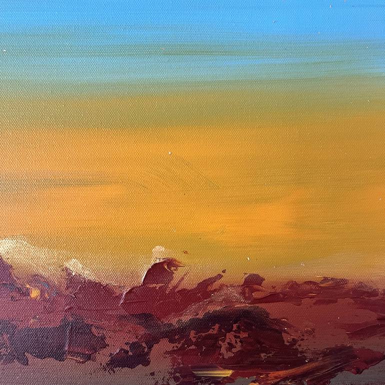 Original Abstract Landscape Painting by Valentina Fedoseeva