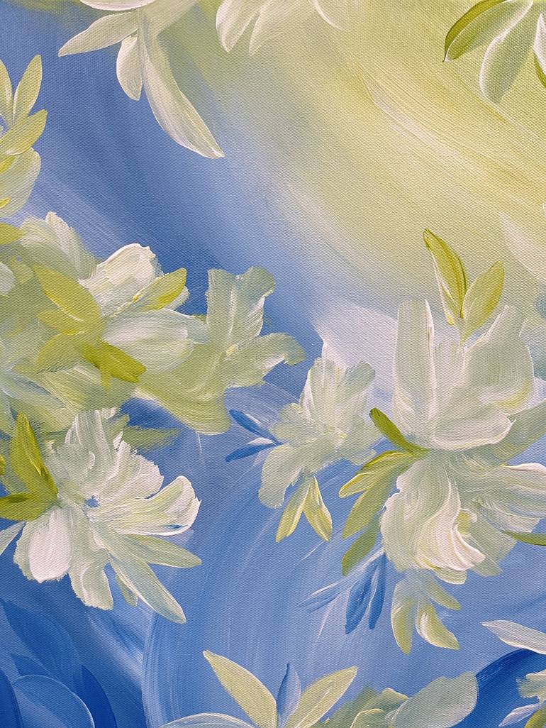 Original Abstract Floral Painting by Valentina Fedoseeva