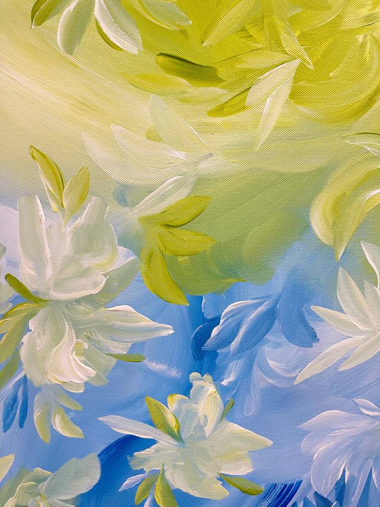 Original Abstract Floral Painting by Valentina Fedoseeva
