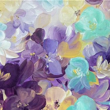 Print of Abstract Floral Paintings by Valentina Fedoseeva