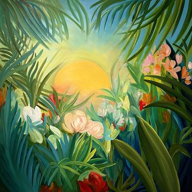 Original Abstract Expressionism Botanic Paintings by Valentina Fedoseeva