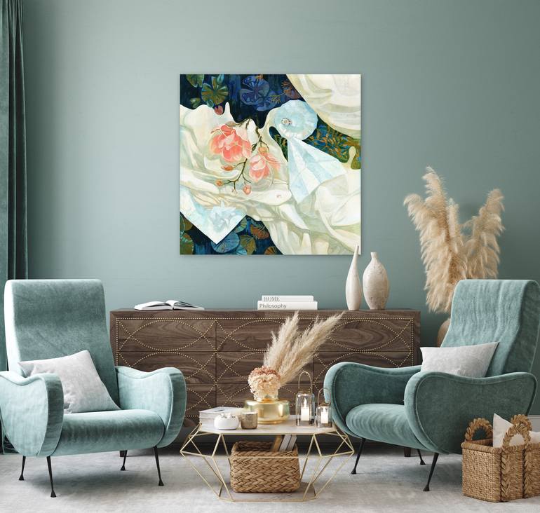 Original Floral Painting by Polina Maykova