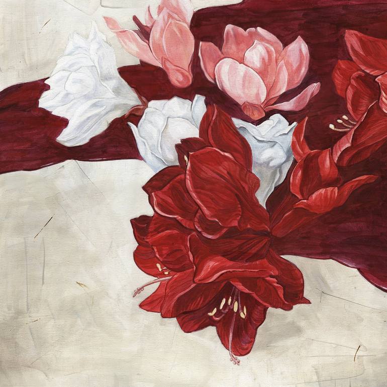 Original Floral Painting by Polina Maykova