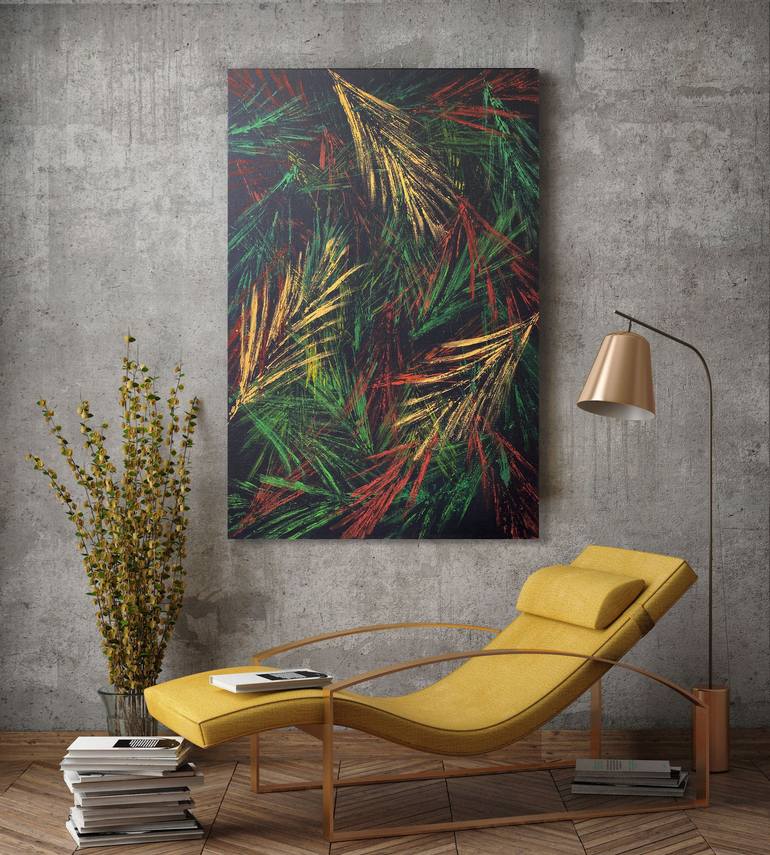 Original Modernism Abstract Painting by Elena Dobkin