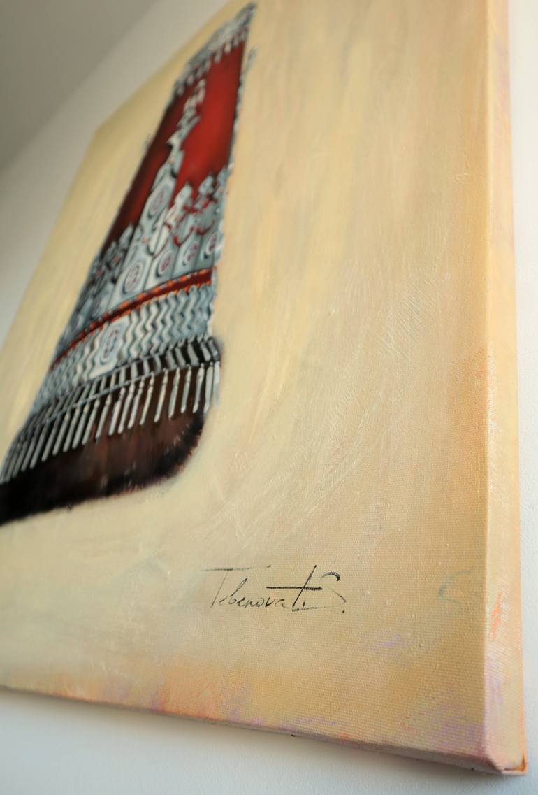 Original Conceptual Fashion Painting by Alua Tebenova
