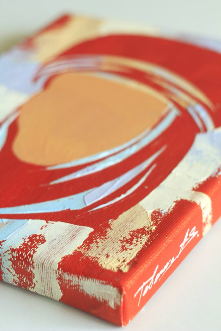 Original Abstract Expressionism People Painting by Alua Tebenova