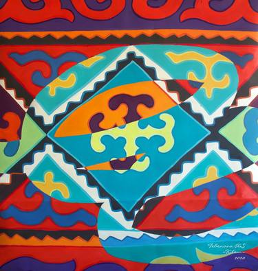 Original Patterns Paintings by Alua Tebenova