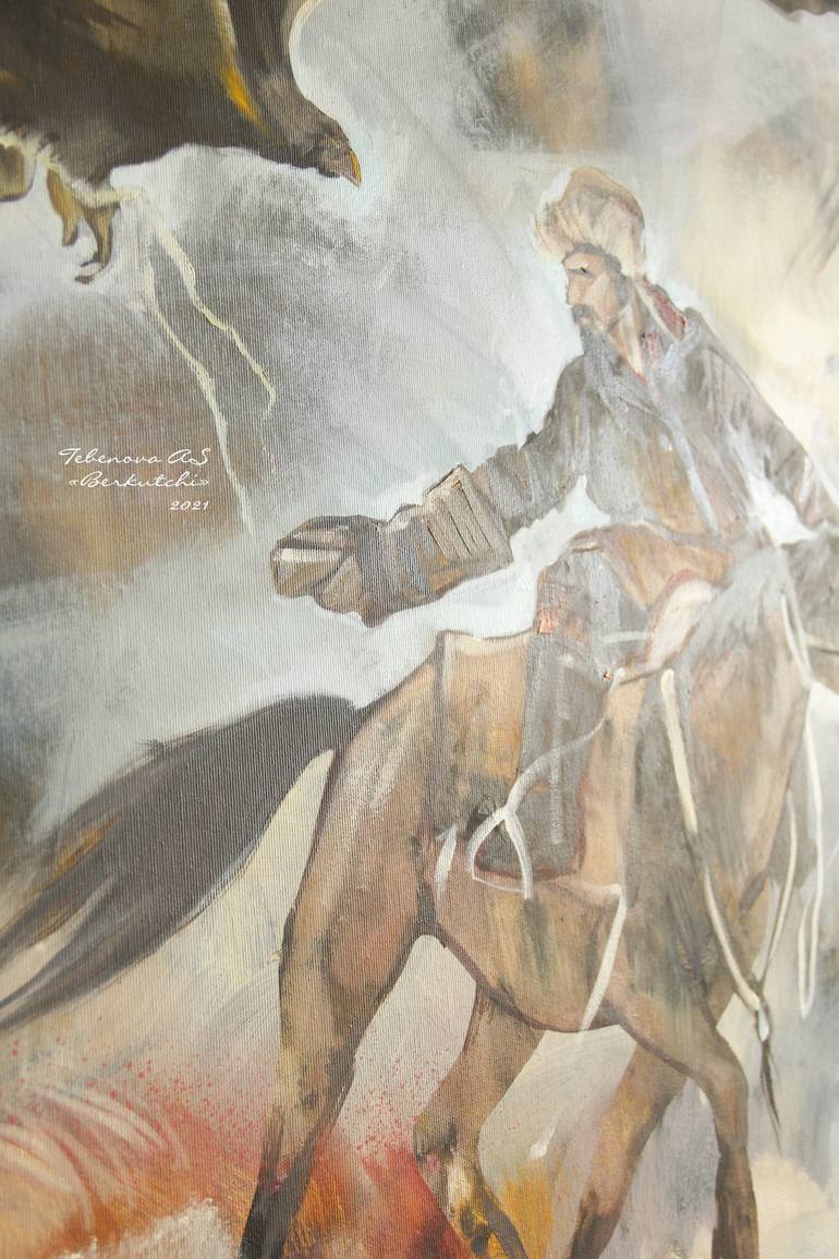 Original Horse Painting by Alua Tebenova