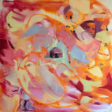 Original Abstract Expressionism Abstract Paintings by Alua Tebenova