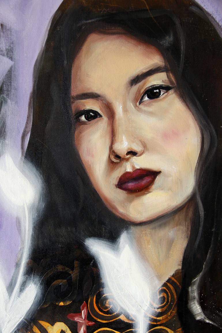 Original Contemporary People Painting by Alua Tebenova