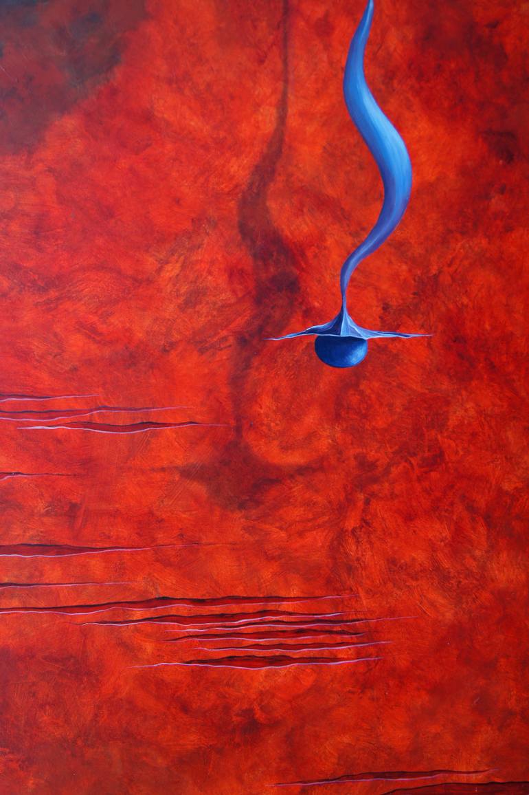 Original Surrealism Abstract Painting by Bogdan Pilatowicz