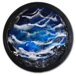 Black realistic sea,  epoxy resin by Evelina Tverdova