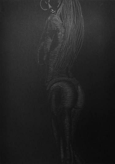 Original Realism Nude Drawings by Alexander Stein