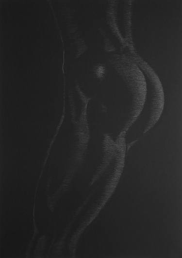 Original Realism Nude Drawings by Alexander Stein